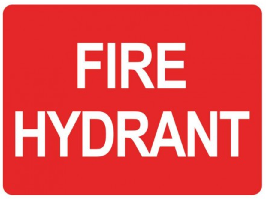 Location Sign, Fire Hydrant