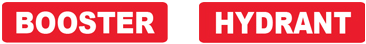 Hydrant Booster Self Adhesive Identification Sign