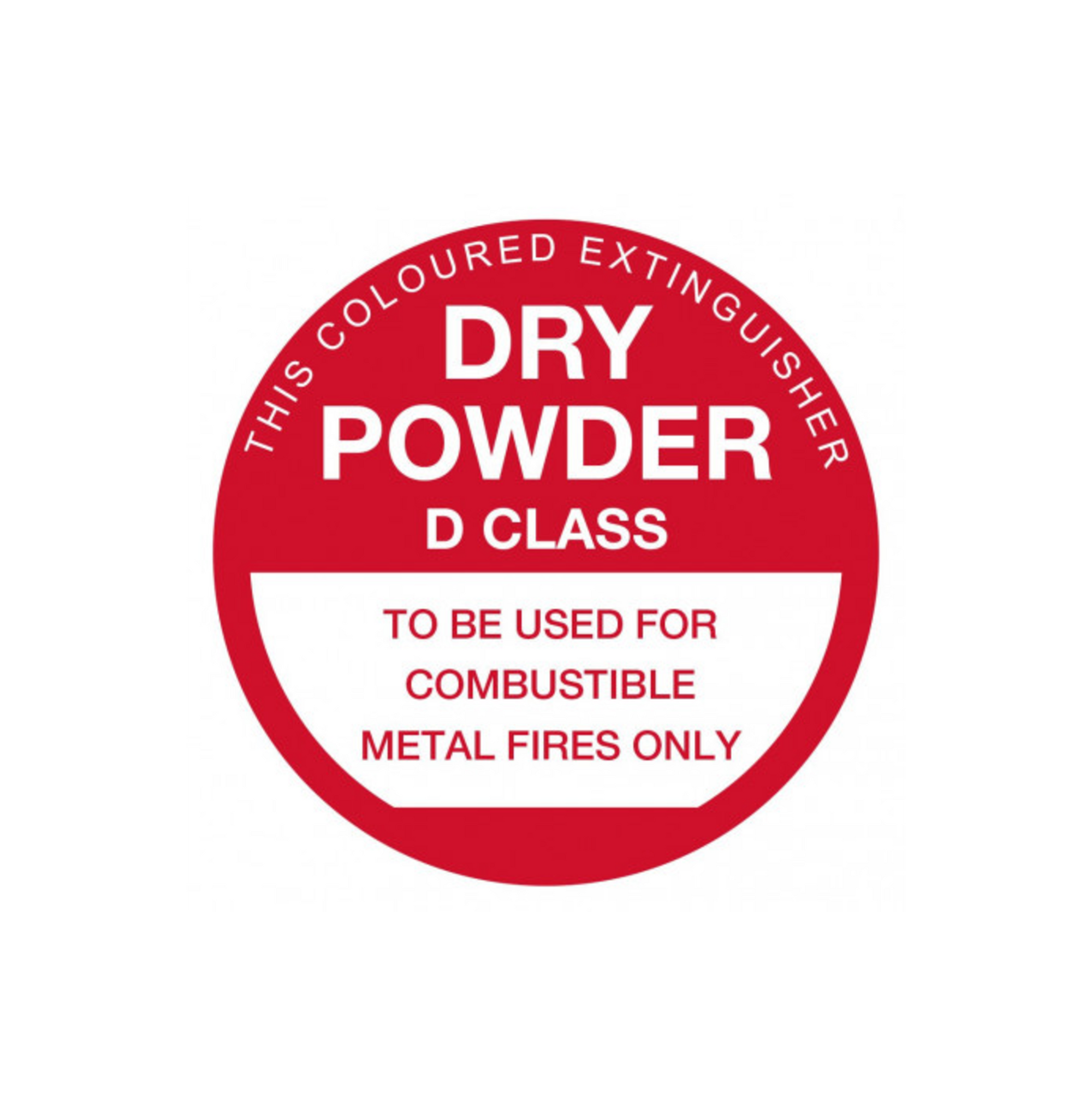 Identification Sign Combustible Metals