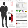 5.0kg Carbon Dioxide CO2 Fire Extinguisher Australia Red + Black Stripe