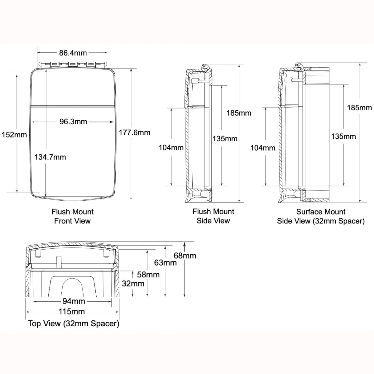 Manual Call Point Dual Use Cover and Sounder