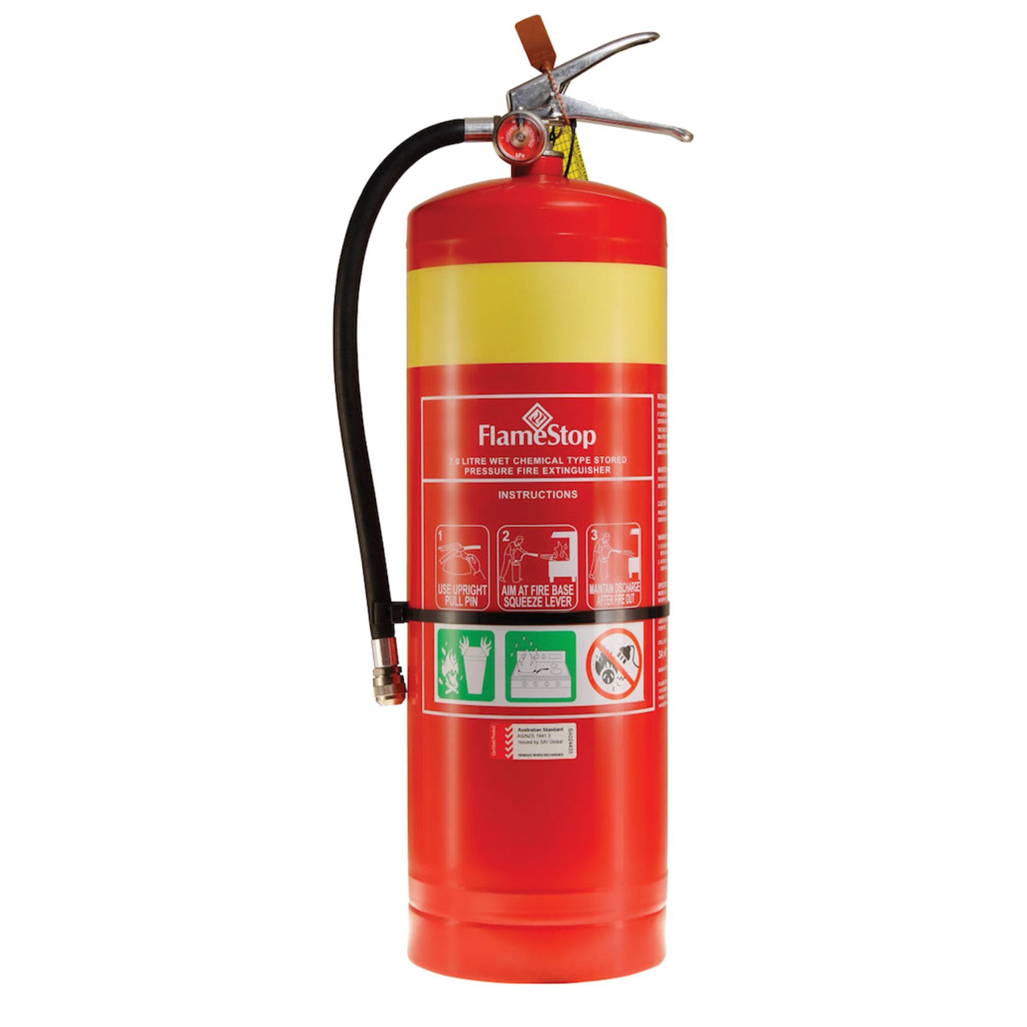 Wet Chemical 7.0L Fire Extinguisher