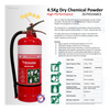 4.5kg Dry Powder ABE+C Fire Extinguisher. High performance all round use.