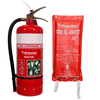 Dry Powder 4.5Kg Extinguisher &amp; 1.2mX1.8m Fire Blanket