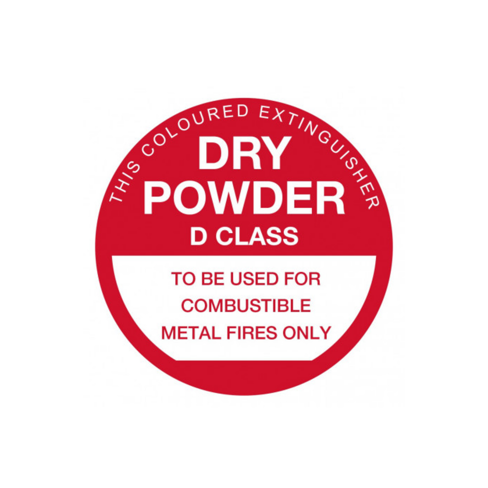 Identification Sign Combustible Metals