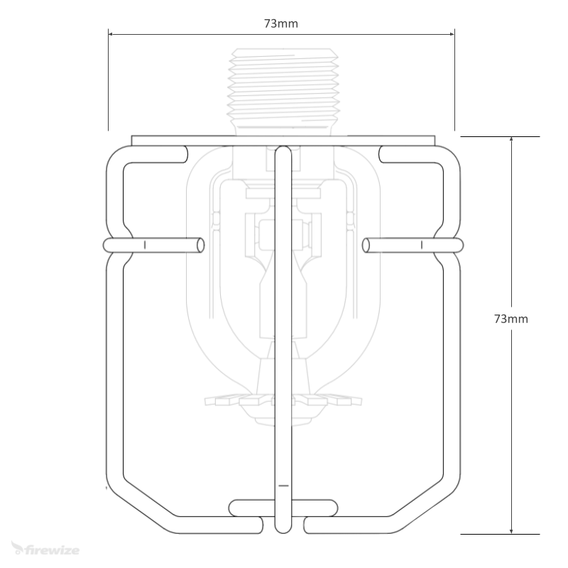 Fire Sprinkler Head, Protective Wire Guard