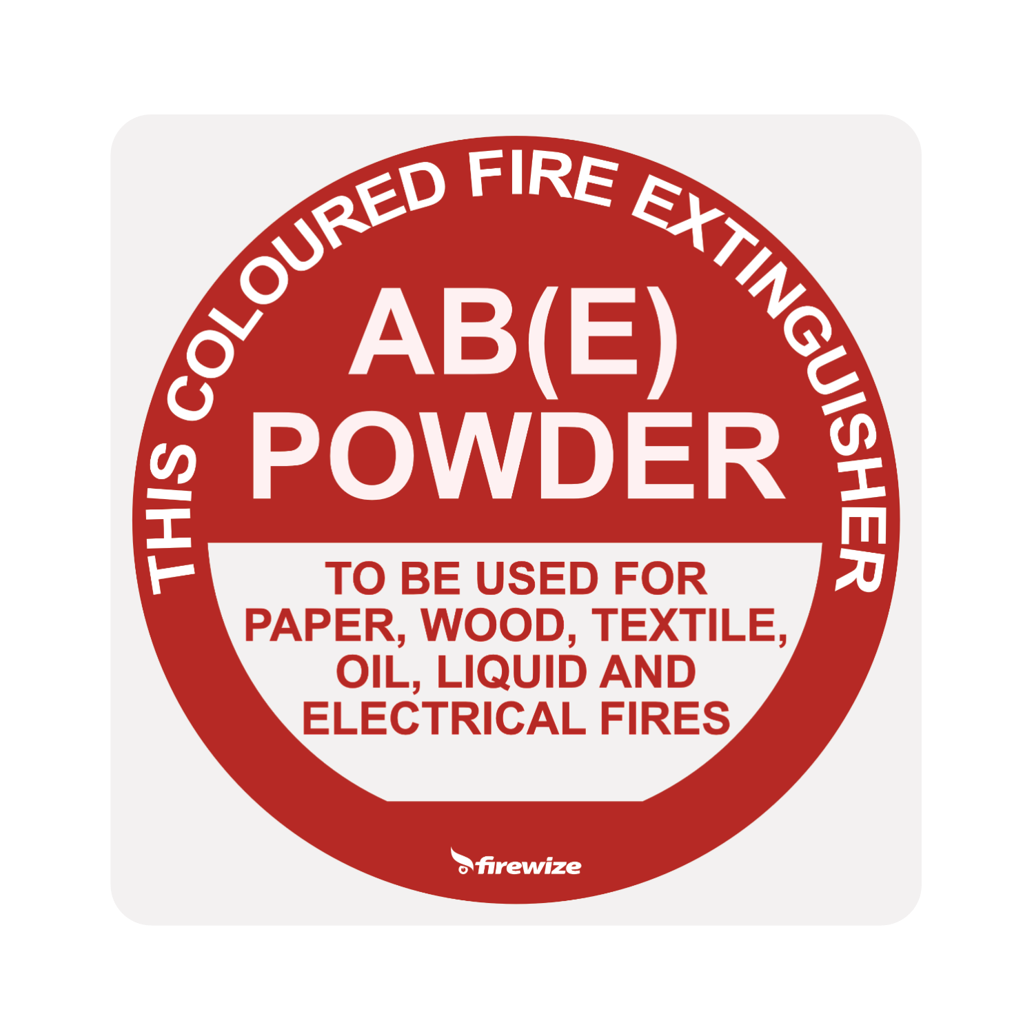 Identification Sign, Dry Powder AB(E)