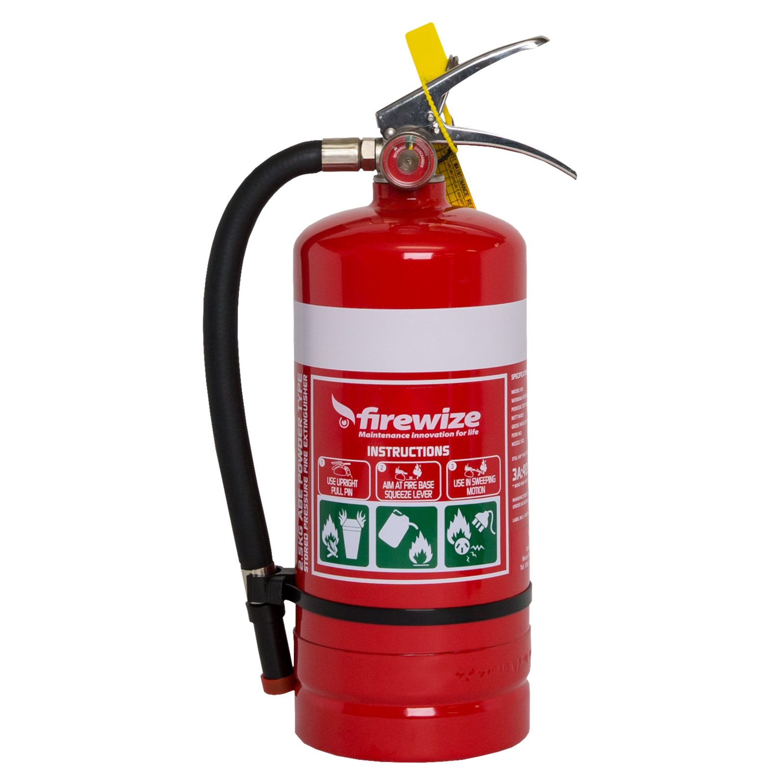 Dry Powder ABE 2.5kg fire extinguisher